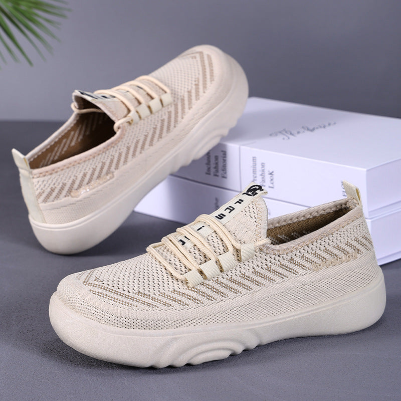 Damen Sneaker Leicht Bequem Freizeitschuhe Elastisch