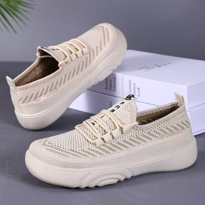 Damen Sneaker Leicht Bequem Freizeitschuhe Elastisch
