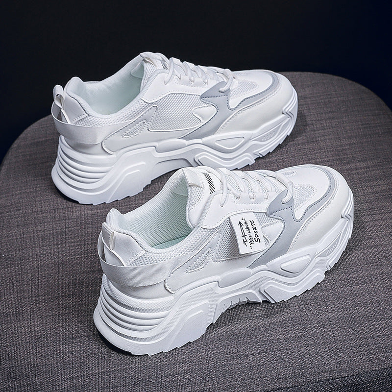 Damen Sneaker Chunky Stil Atmungsaktiv Komfortabel