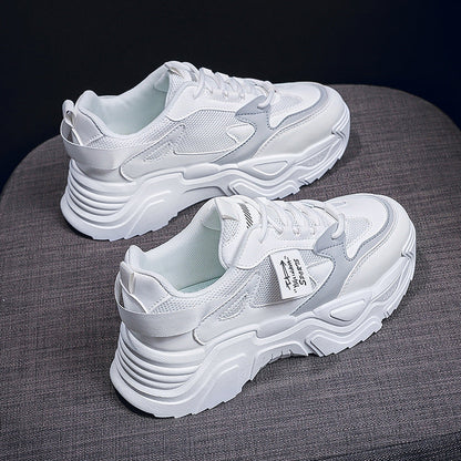 Damen Sneaker Chunky Stil Atmungsaktiv Komfortabel