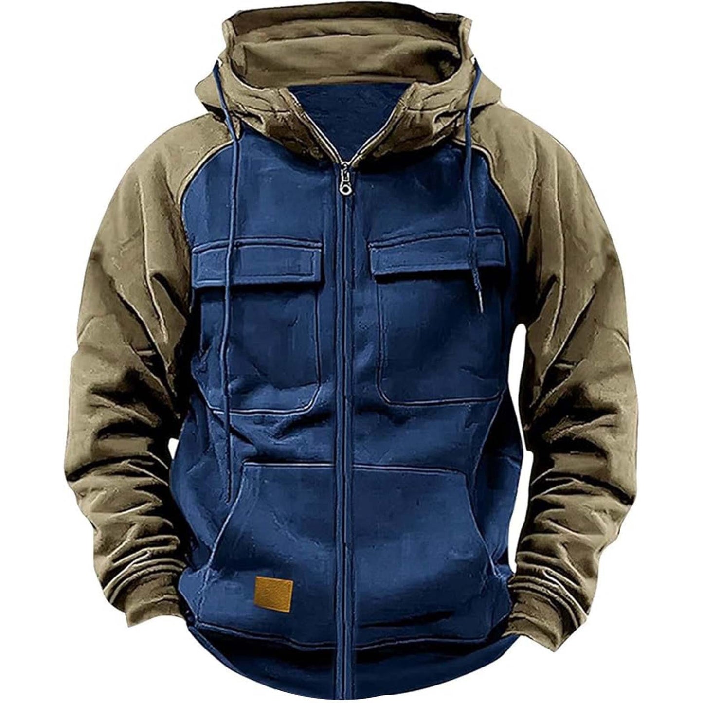 Herren Kapuzenjacke Funktionell mit Vordertaschen Hochwertig