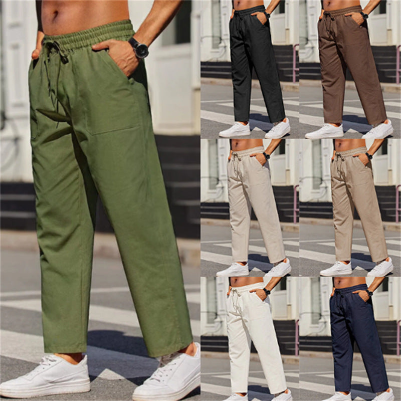 Herren Freizeithose Leicht Bequem Elastisch Mit Taschen - BerlinGlamour