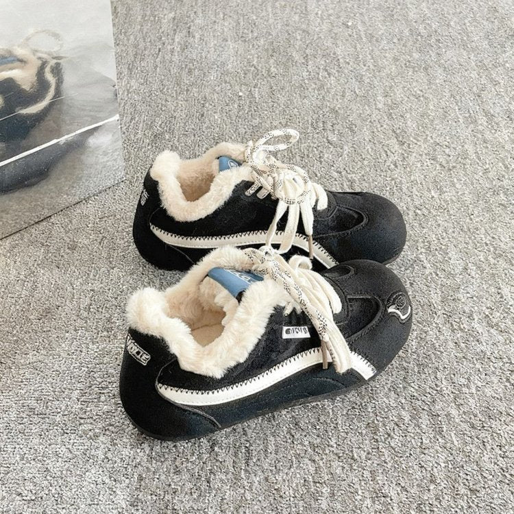 Damen Sneaker Warmfleece Innenfutter Modern