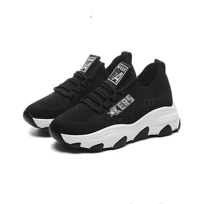 Damen Sportliche Sneaker Atmungsaktiv Flexibel Laufsohle
