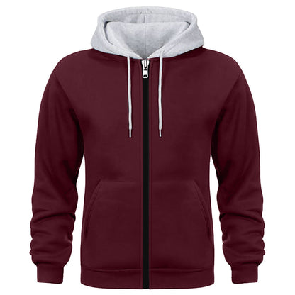 Herren Kapuzenjacke Doppellagig Warm Wasserabweisend