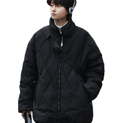Damen Winterjacke Steppjacke Warm mit Kragen und Taschen