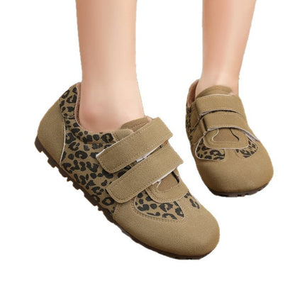 Damen Sneaker Klettverschluss Fleece Innenfutter Modisch Bequem