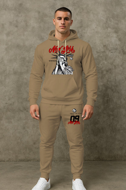 Herren Kapuzenpullover Set Lässig Mit Hose Sportlich