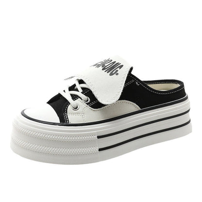 Damen Plateau Sneaker Modisch Abnehmbar Riemen Trendy