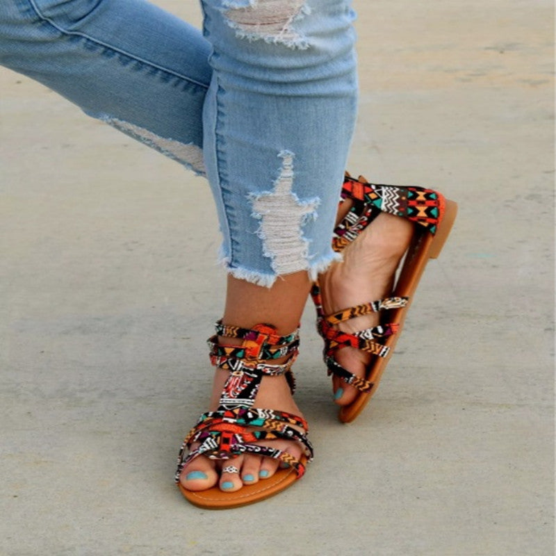 Damen Sandalen Geflochtene Schuhe Urban Style - BerlinGlamour