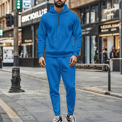 Herren Sportset Hoodie und Jogginghose Atmungsaktiv Modern