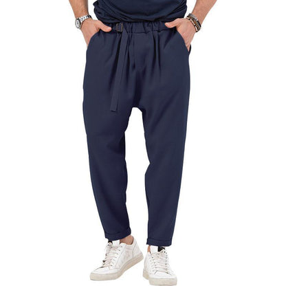 Herren Haremshose Elastisch Mit Seitentaschen Trendy