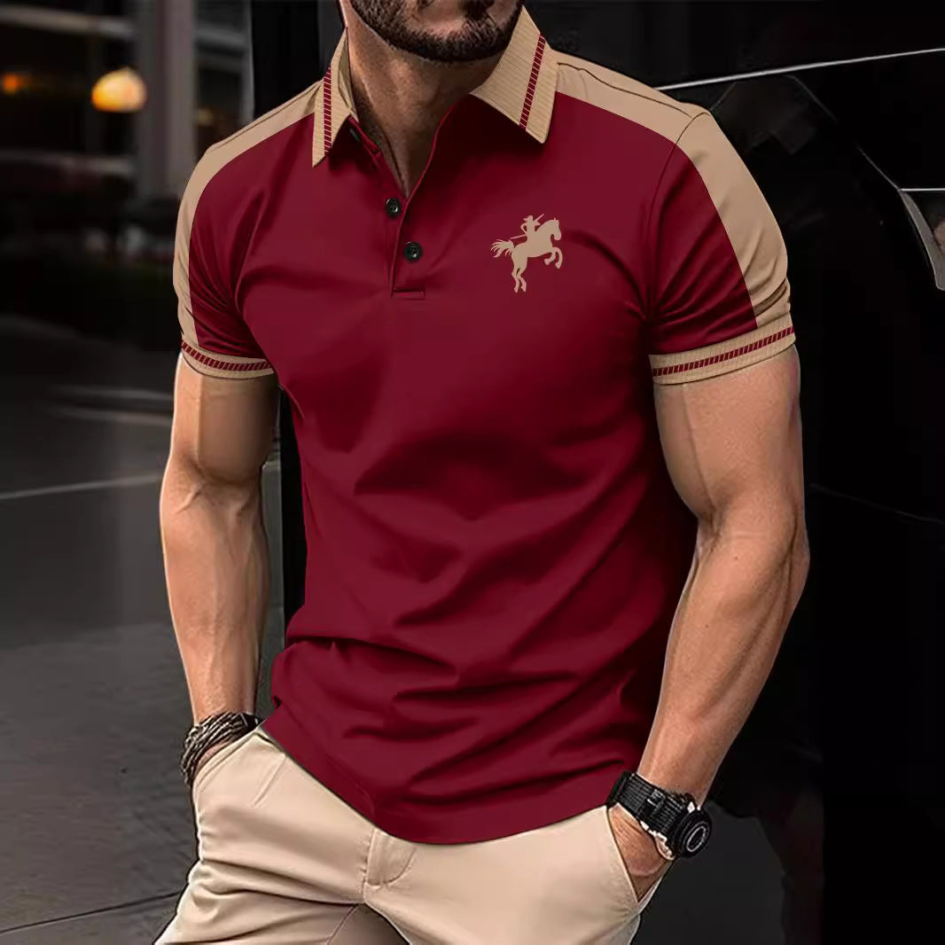 Herren Polohemd Kurzarm Modern Farbenfroh Hochwertig - BerlinGlamour