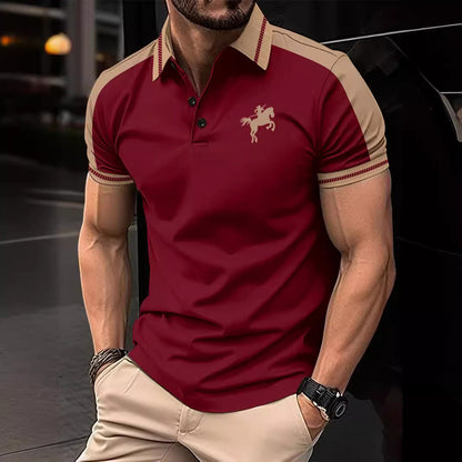 Herren Polohemd Kurzarm Modern Farbenfroh Hochwertig - BerlinGlamour