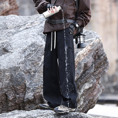 Herren Wanderhose Multifunktional mit verstellbarem Bund und Taschen