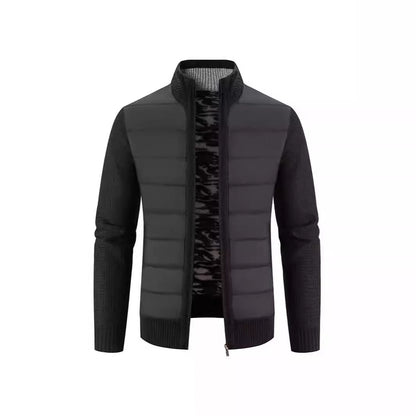 Herren Hybridjacke Warm Wasserabweisend Mit Kragen Modern