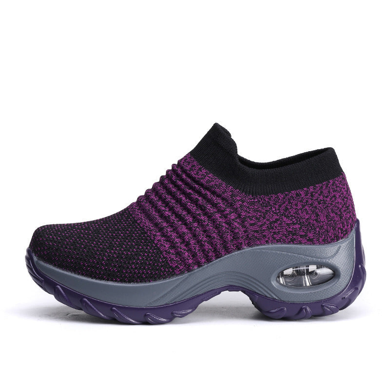 Damen Sneaker Mesh Komfortabel Dämpfung Sportschuhe