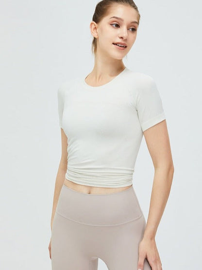 Sportliches Damen Crop Top Slim Fit Aktiv