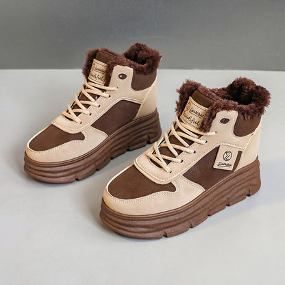 Damen Winterstiefel Kuschelig Warm mit Innenfutter