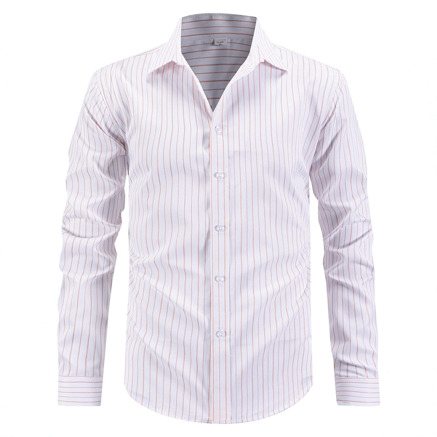 Herren Langarmhemd Streifen Modern Schnitt Komfort Passform