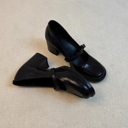 Damen Ballerinas Elegante Riemenverschluss Modisch Schuhe