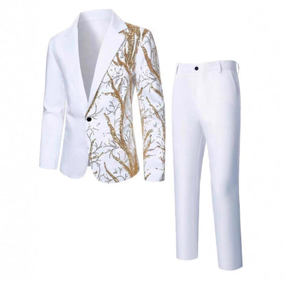 Herren Anzug Pailletten Glamour mit Verzierungen Berlin Style