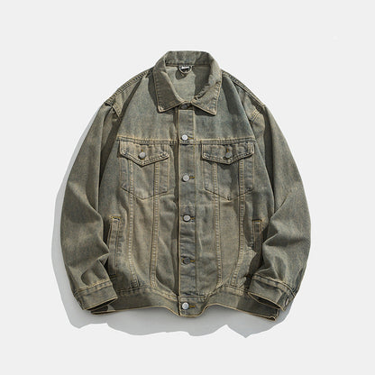 Herren Denimjacke Slim Fit Klassisch Elegant