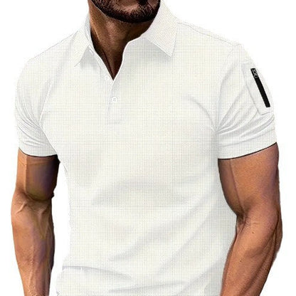 Herren Poloshirt Modern Muster Berlin Style