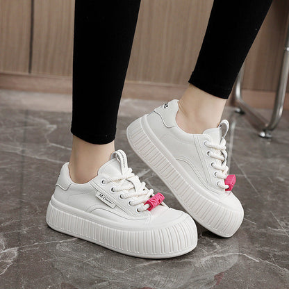 Damen Sneaker Plateau Bequem Gummisohle Trendy