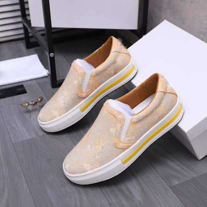Damen Sneaker Slip-On Elastisch Atmungsaktiv Bequem - BerlinGlamour