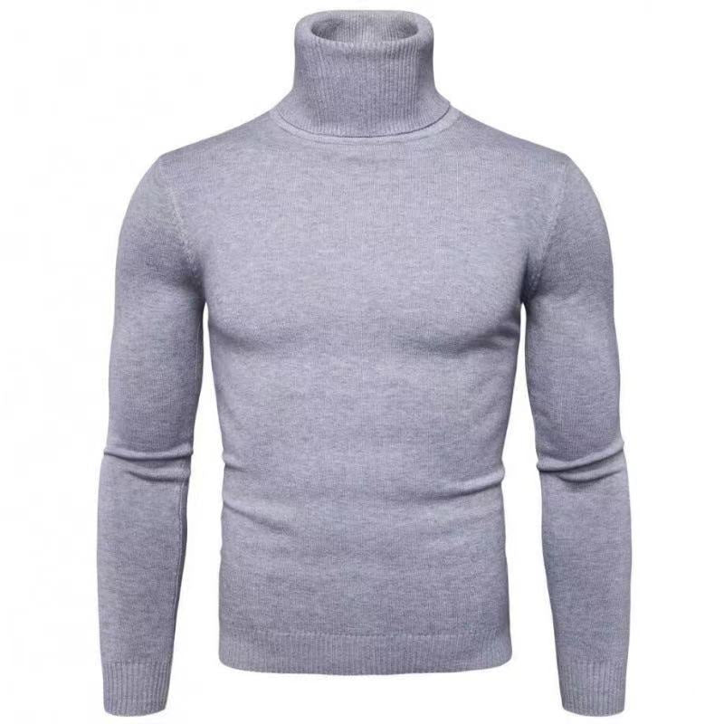 Herren Rollkragenpullover Feine Merinowolle Modern