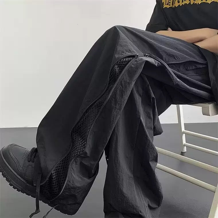 Herren Cargo-Hose Bequem atmungsaktiv mit Reißverschluss