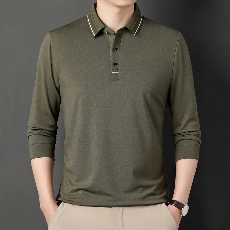 Herren Langarm Polo Hemd Modern Slimfit