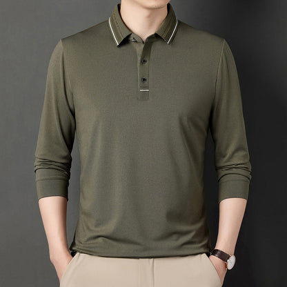 Herren Langarm Polo Hemd Modern Slimfit