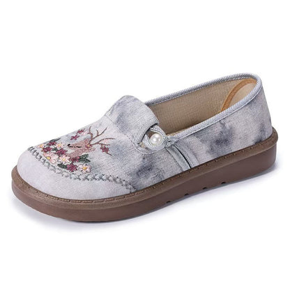 Damen Hausschuhe Bequem Florale Design Warm