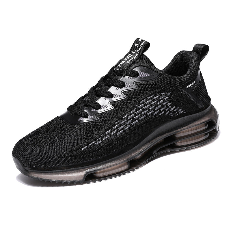 Damen Sneaker Sportlich Luftpolster Weiß