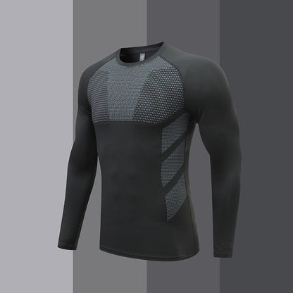 Herren Sportshirt Langarm Kompressionsshirt Funktionales