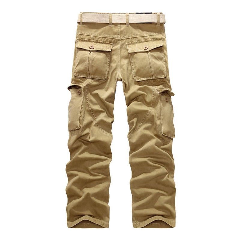 Herren Cargo-Hose Praktisch Reißverschluss Taschen Elastisch