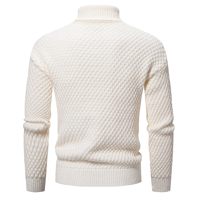 Schöne BerlinGlamour Strickpullover mit hohem Kragen und strukturierter Oberfläche.