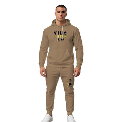 Herren Sportset Hoodie Jogginghose Set Sportlich Bequem
