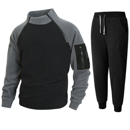 Herren Pullover Stehkragen Funktionsstoff Sportlich