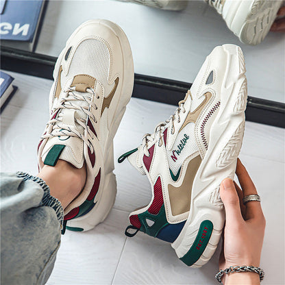 Damen Sneaker Bequem Chunky atmungsaktiv Sportlich