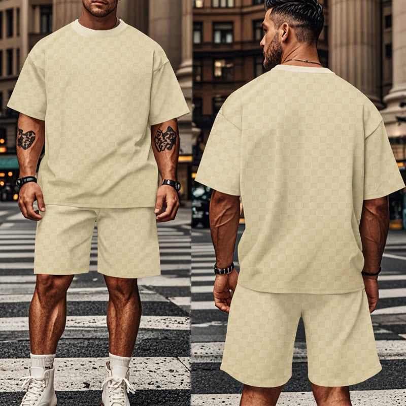 Herren T-Shirt und Shorts Set Casual Sommer