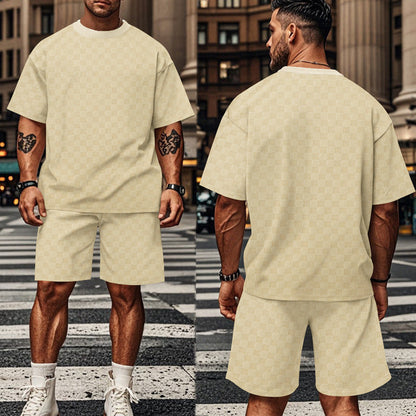 Herren T-Shirt und Shorts Set Casual Sommer
