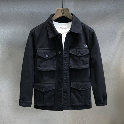 Herren Utility-Jacke Funktionstaschen Vielseitig Outdoor