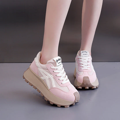 Damen Sneaker Chunky Plateau atmungsaktiv Modisch