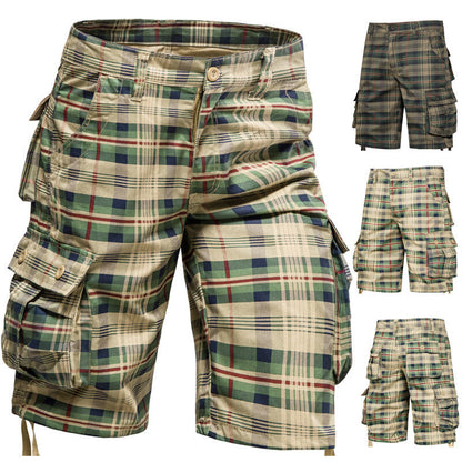 Herren Cargo-Shorts Bequem Mit Vielen Taschen