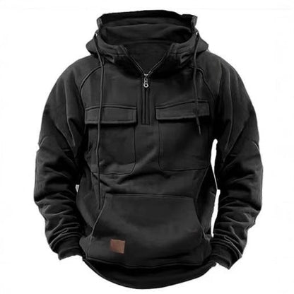 Herren Kapuzenpullover Warm Praktisch Reißverschluss