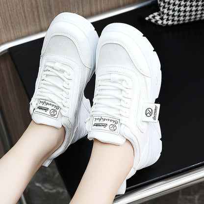 Damen Sneaker Chunky Sportlich Bequem Atmungsaktiv