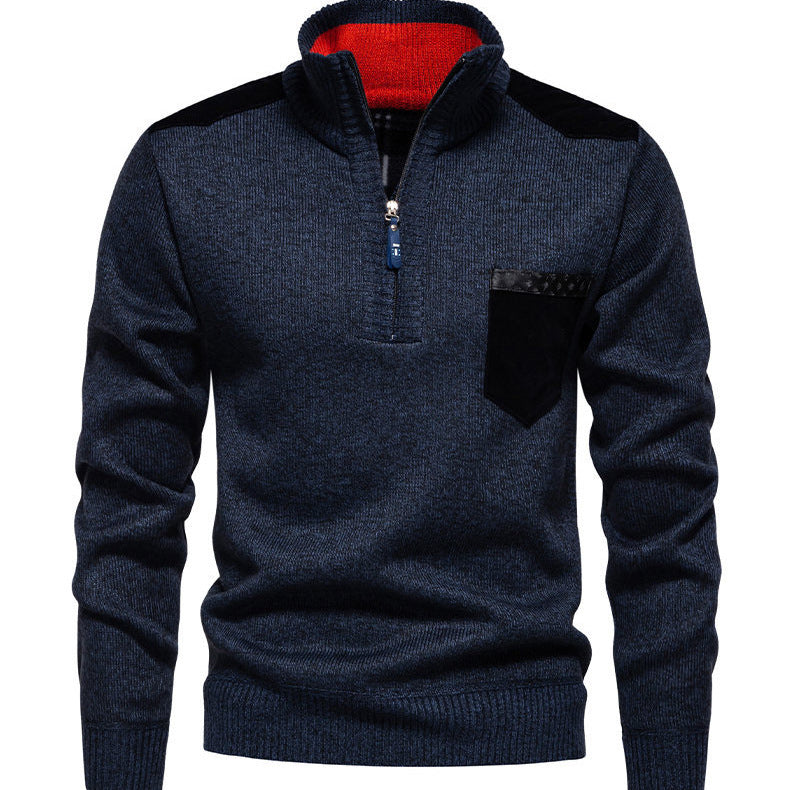Herren Pullover Modern Halbhohem Kragen Trendig